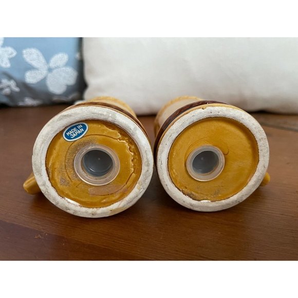 1974 World's Fair Spokane, USA Salt & Pepper Ceramic Mug Shaker Set, Japan - Picture 7 of 7